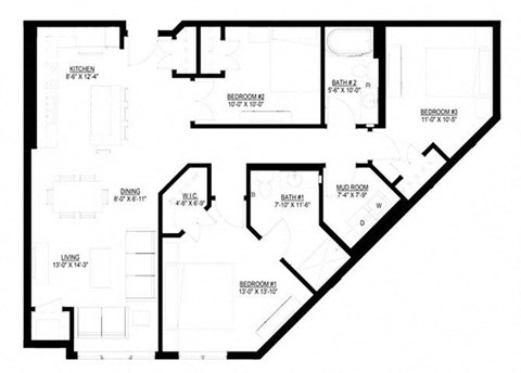 3 Bedroom Floor Plan